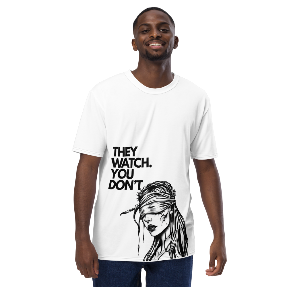 Streetwear White Tee Broken Face